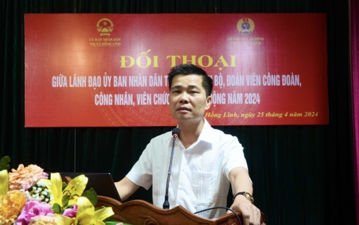 Hồng Lĩnh: Hội nghị Đối thoại giữa Lãnh đạo UBND thị xã...